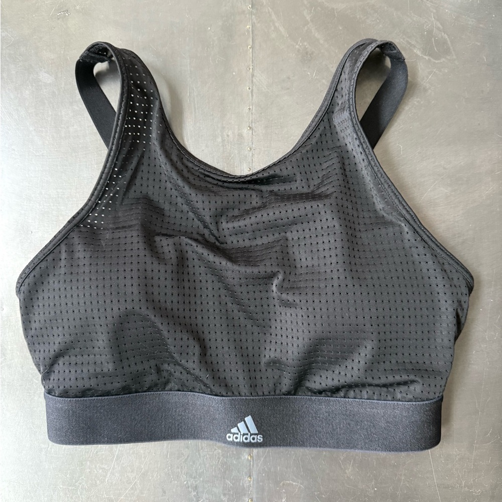 Adidas Women's Black Perforated Sports Bra
